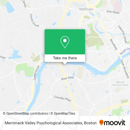 Merrimack Valley Psychological Associates map