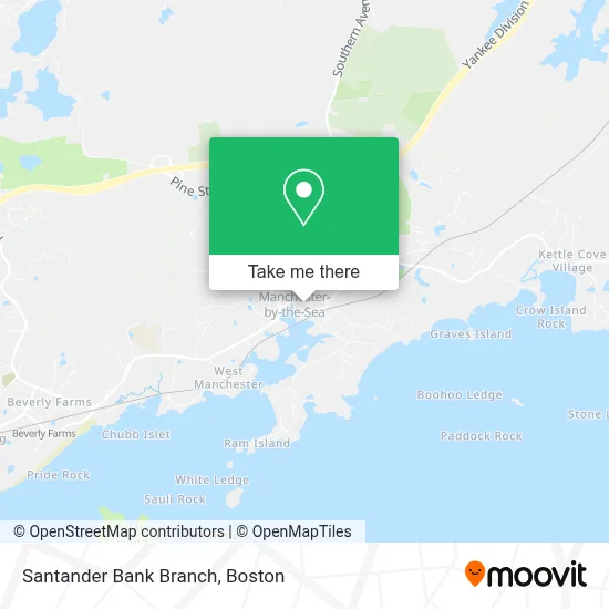 Santander Bank Branch map