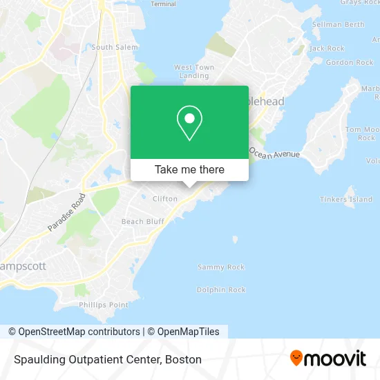 Spaulding Outpatient Center map