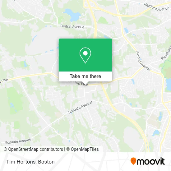 Tim Hortons map