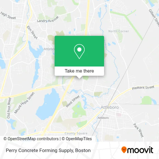 Perry Concrete Forming Supply map