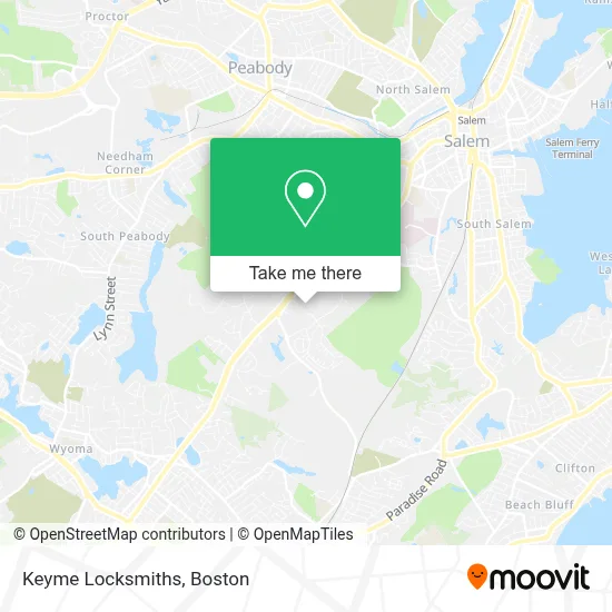 Keyme Locksmiths map