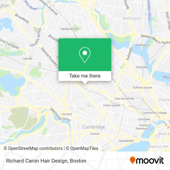 Richard Caron Hair Design map