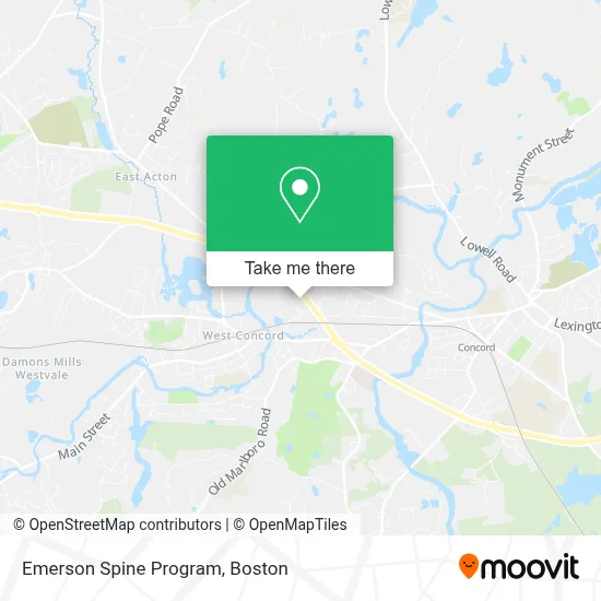 Emerson Spine Program map