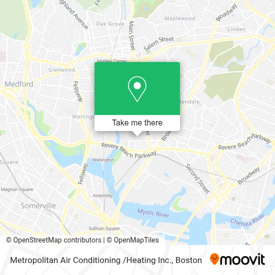 Metropolitan Air Conditioning /Heating Inc. map