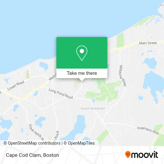 Cape Cod Clam map