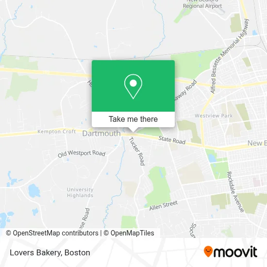 Lovers Bakery map