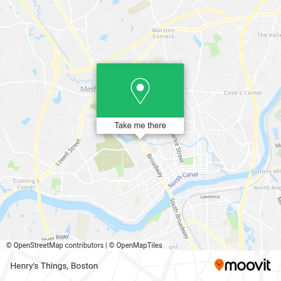 Henry's Things map