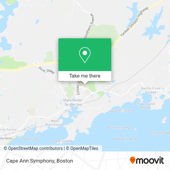 Cape Ann Symphony map