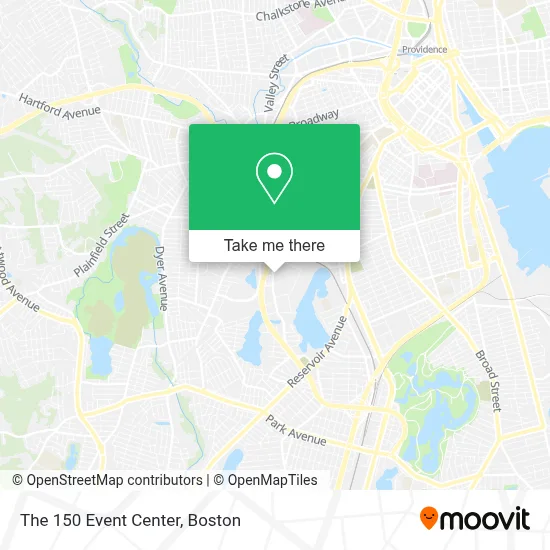 The 150 Event Center map