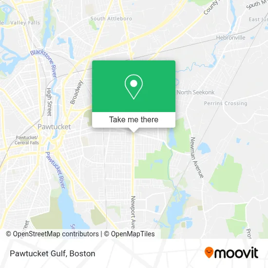 Pawtucket Gulf map