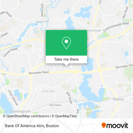 Bank Of America Atm map