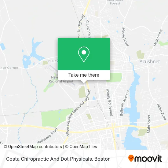 Costa Chiropractic And Dot Physicals map