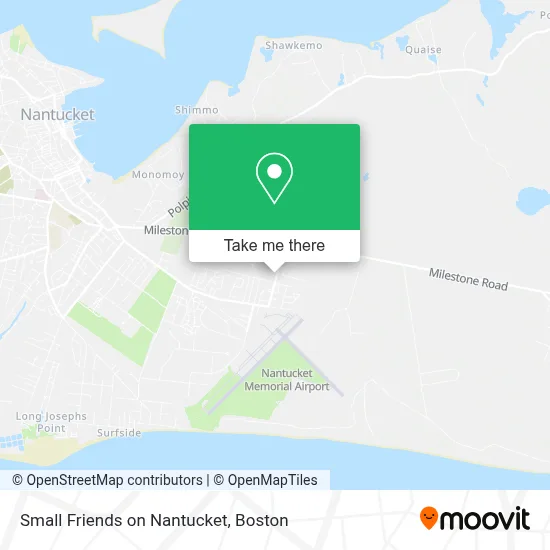 Small Friends on Nantucket map