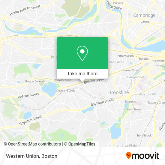 Western Union map