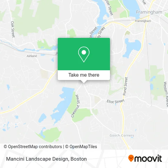 Mancini Landscape Design map