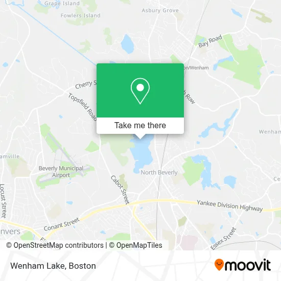 Wenham Lake map