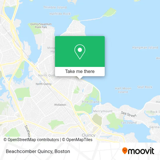 Beachcomber Quincy map