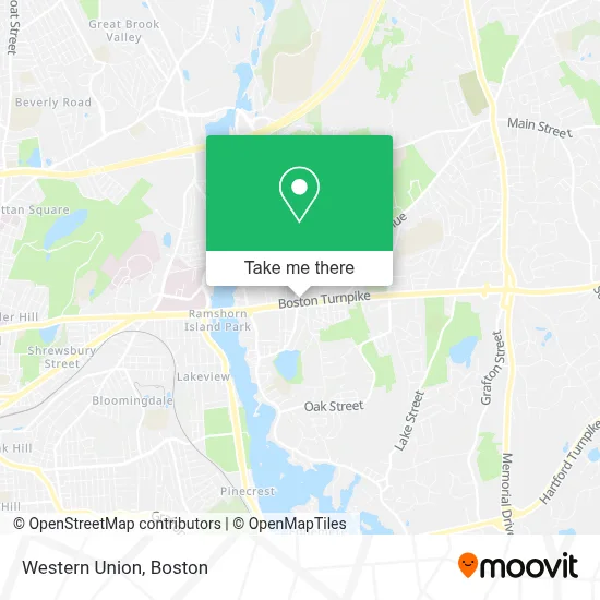 Western Union map
