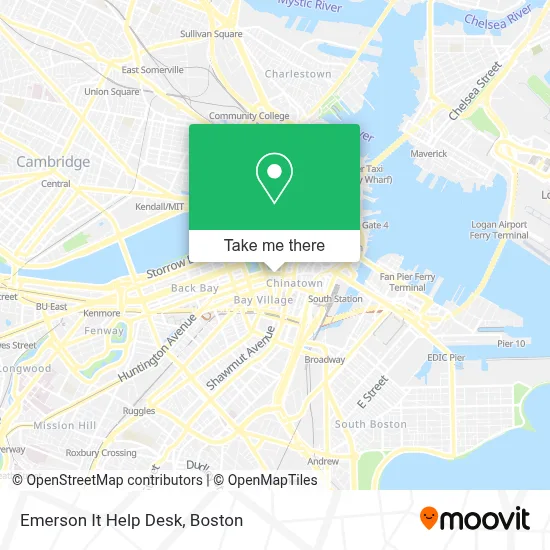 Emerson It Help Desk map