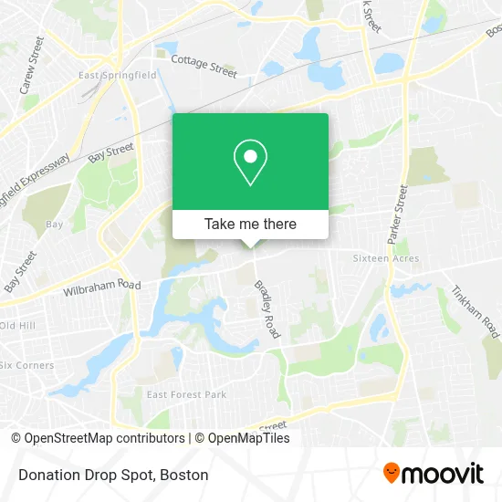 Donation Drop Spot map
