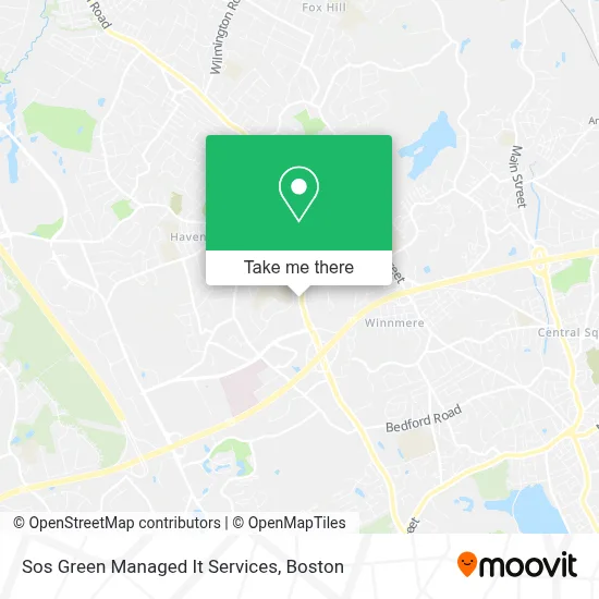 Sos Green Managed It Services map