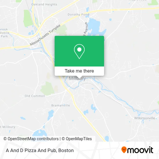 A And D Pizza And Pub map