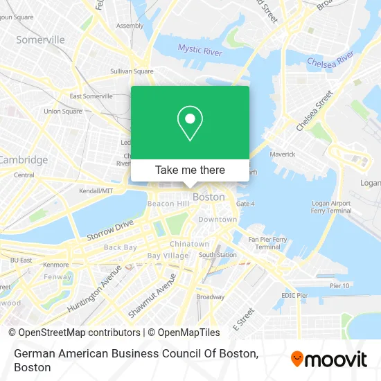 German American Business Council Of Boston map