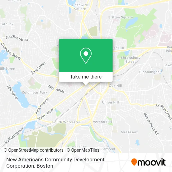 New Americans Community Development Corporation map