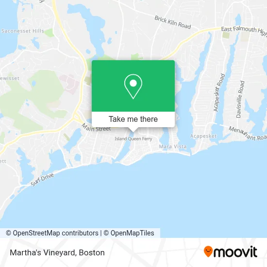 Martha's Vineyard map
