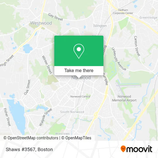 Shaws #3567 map