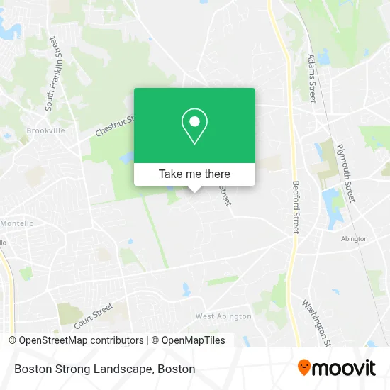 Boston Strong Landscape map