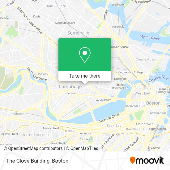 The Close Building map