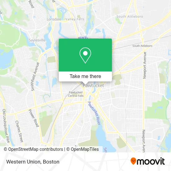 Western Union map