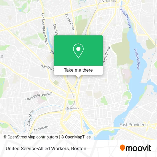 United Service-Allied Workers map