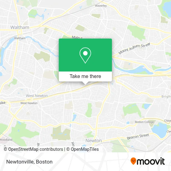 Newtonville map