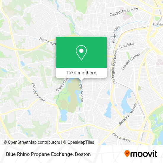 Blue Rhino Propane Exchange map