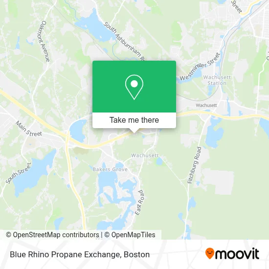 Blue Rhino Propane Exchange map