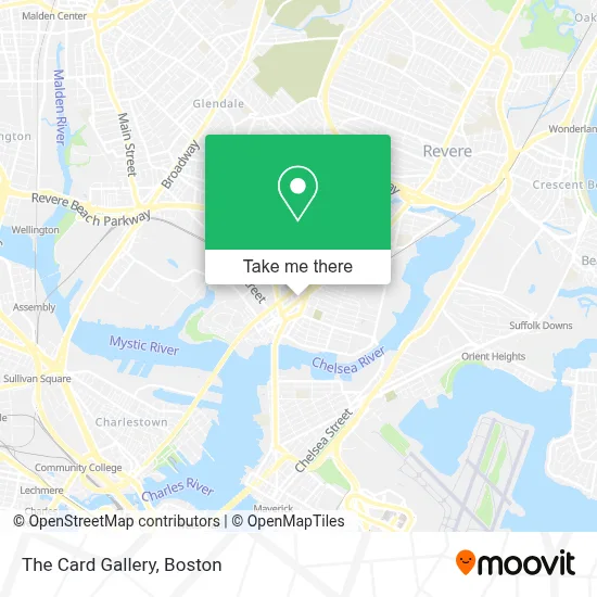 The Card Gallery map