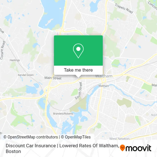Discount Car Insurance | Lowered Rates Of Waltham map
