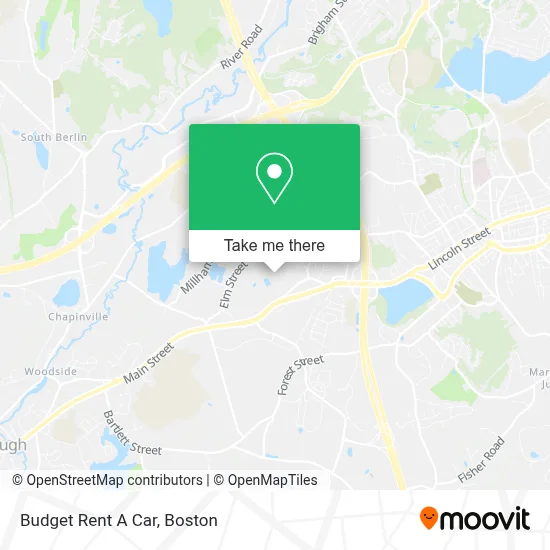 Budget Rent A Car map