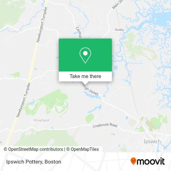 Ipswich Pottery map