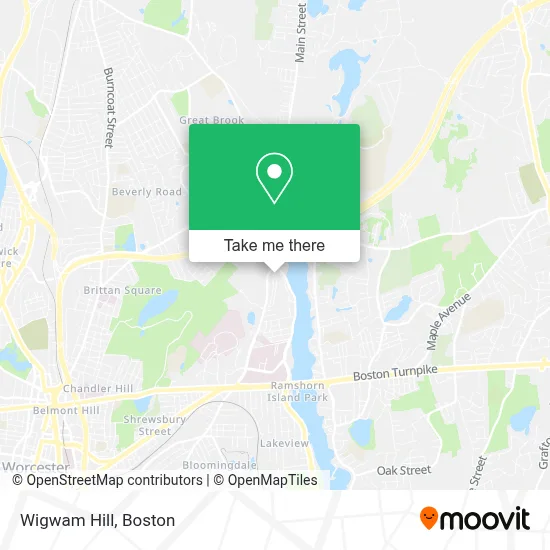 Wigwam Hill map