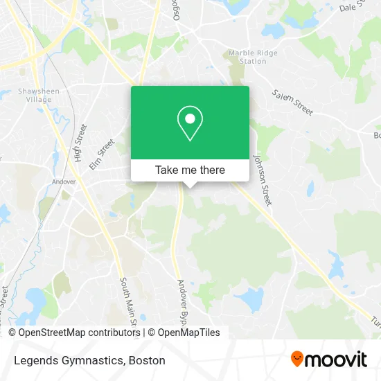 Legends Gymnastics map