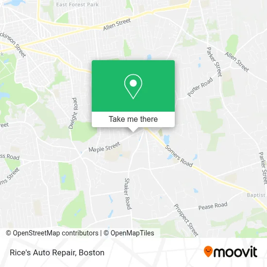Rice's Auto Repair map