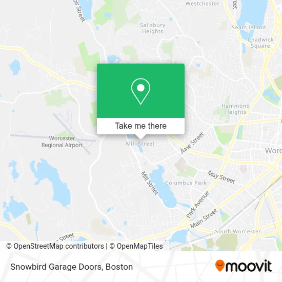 Snowbird Garage Doors map