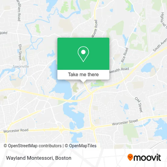 Wayland Montessori map