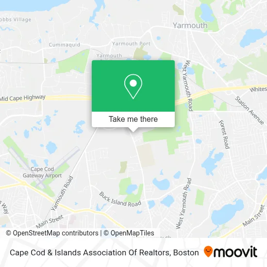 Cape Cod & Islands Association Of Realtors map