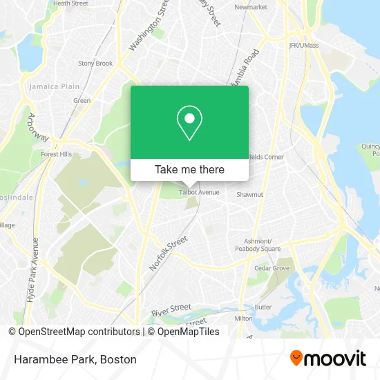 Harambee Park map