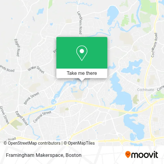 Framingham Makerspace map